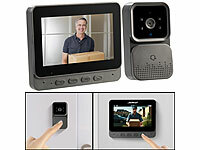 Somikon Video Klingel, Gegensprechanlage, Video Türsprechanlage; Video-Türsprechanlagen, WLAN-Video-Türklingeln mit App-Kontrolle und Nachtsicht Video-Türsprechanlagen, WLAN-Video-Türklingeln mit App-Kontrolle und Nachtsicht Video-Türsprechanlagen, WLAN-Video-Türklingeln mit App-Kontrolle und Nachtsicht Video-Türsprechanlagen, WLAN-Video-Türklingeln mit App-Kontrolle und Nachtsicht